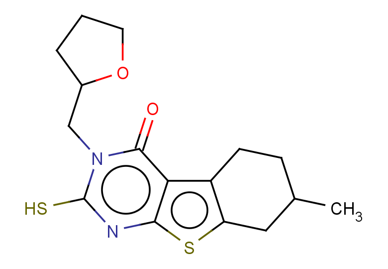11-methyl-4-(oxolan-2-ylmethyl)-5-sulfanyl-8-thia-4,6-diazatricyclo[7.4.0.0,2,7]trideca-1(9),2(7),5-trien-3-one