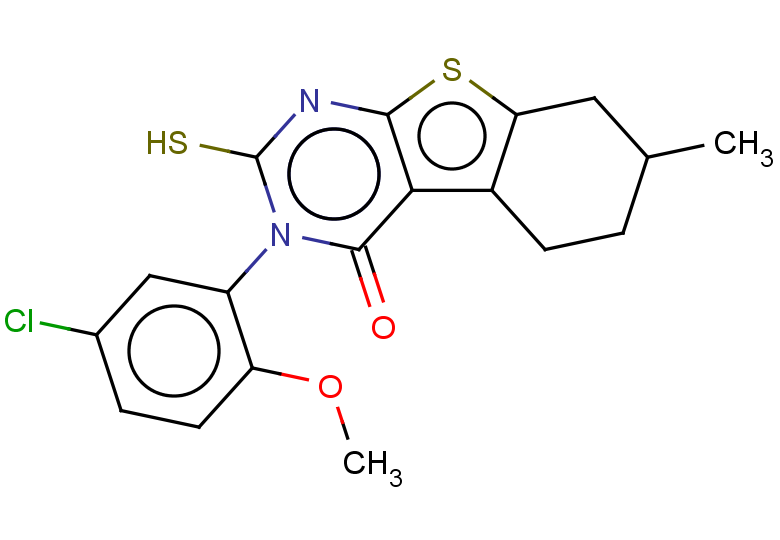 4-(5-chloro-2-methoxyphenyl)-11-methyl-5-sulfanyl-8-thia-4,6-diazatricyclo[7.4.0.0,2,7]trideca-1(9),2(7),5-trien-3-one