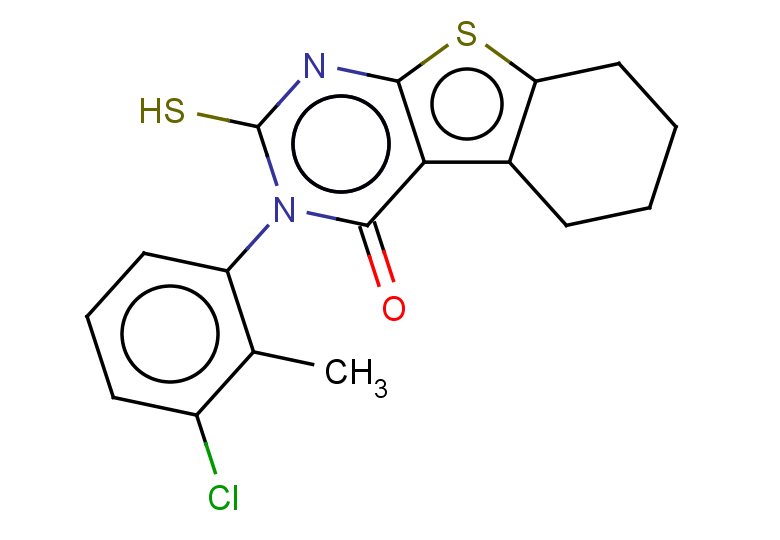 4-(3-chloro-2-methylphenyl)-5-sulfanyl-8-thia-4,6-diazatricyclo[7.4.0.0,2,7]trideca-1(9),2(7),5-trien-3-one