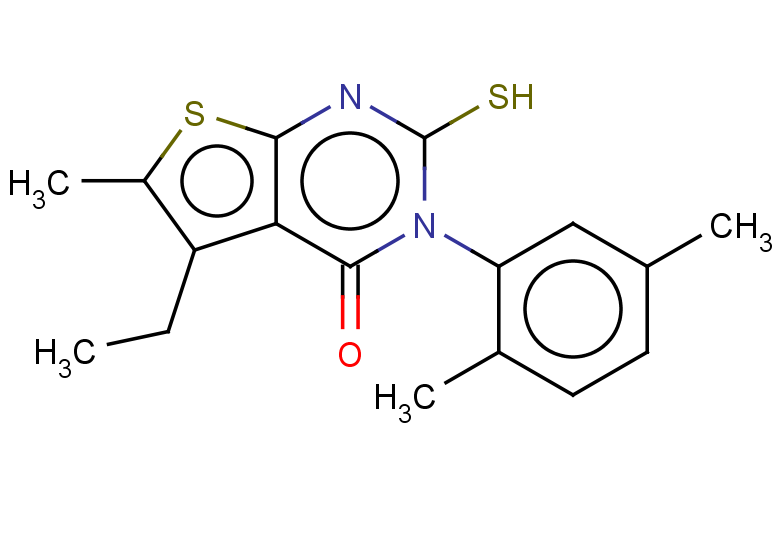 3-(2,5-dimethylphenyl)-5-ethyl-6-methyl-2-sulfanyl-3H,4H-thieno[2,3-d]pyrimidin-4-one