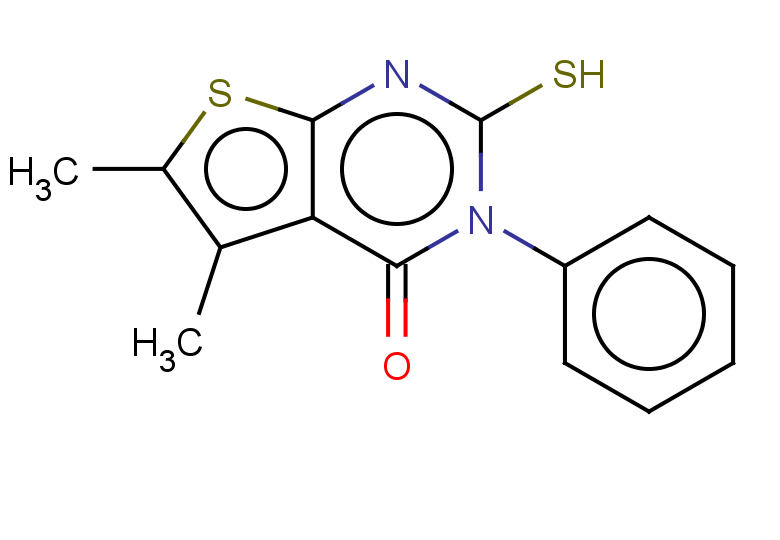 5,6-dimethyl-3-phenyl-2-sulfanyl-3H,4H-thieno[2,3-d]pyrimidin-4-one
