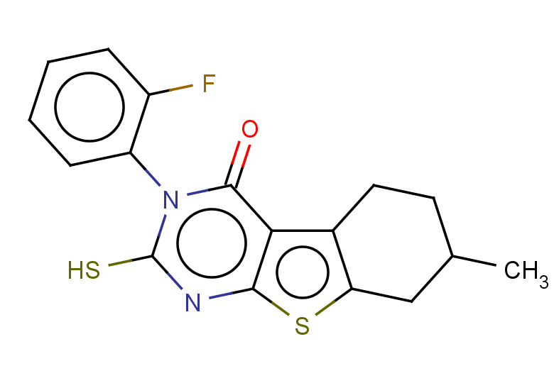 4-(2-fluorophenyl)-11-methyl-5-sulfanyl-8-thia-4,6-diazatricyclo[7.4.0.0,2,7]trideca-1(9),2(7),5-trien-3-one