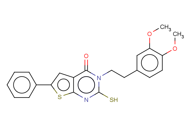 3-[2-(3,4-dimethoxyphenyl)ethyl]-6-phenyl-2-sulfanyl-3H,4H-thieno[2,3-d]pyrimidin-4-one