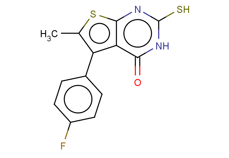 5-(4-fluorophenyl)-6-methyl-2-sulfanyl-3H,4H-thieno[2,3-d]pyrimidin-4-one