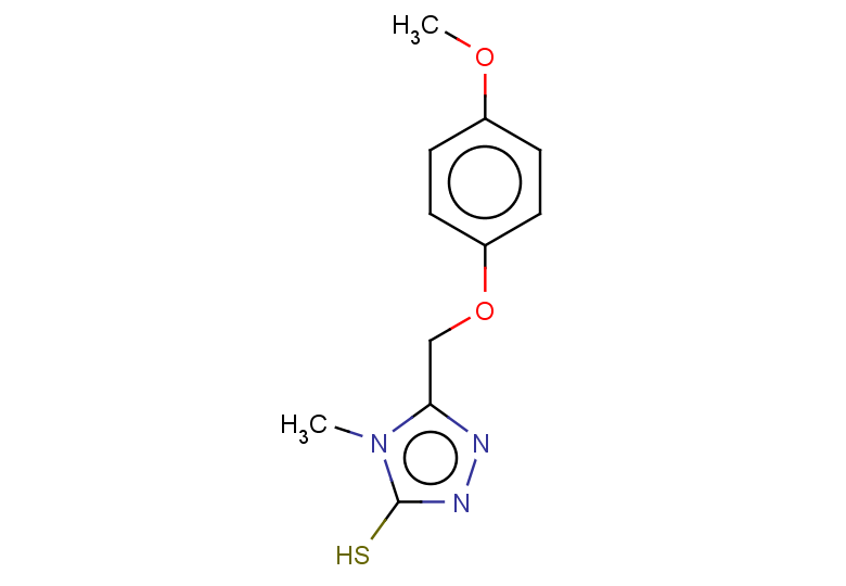5-(4-methoxyphenoxymethyl)-4-methyl-4H-1,2,4-triazole-3-thiol