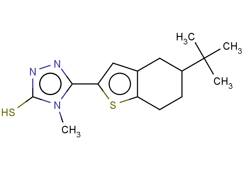 5-(5-tert-butyl-4,5,6,7-tetrahydro-1-benzothiophen-2-yl)-4-methyl-4H-1,2,4-triazole-3-thiol