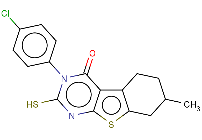 4-(4-chlorophenyl)-11-methyl-5-sulfanyl-8-thia-4,6-diazatricyclo[7.4.0.0,2,7]trideca-1(9),2(7),5-trien-3-one