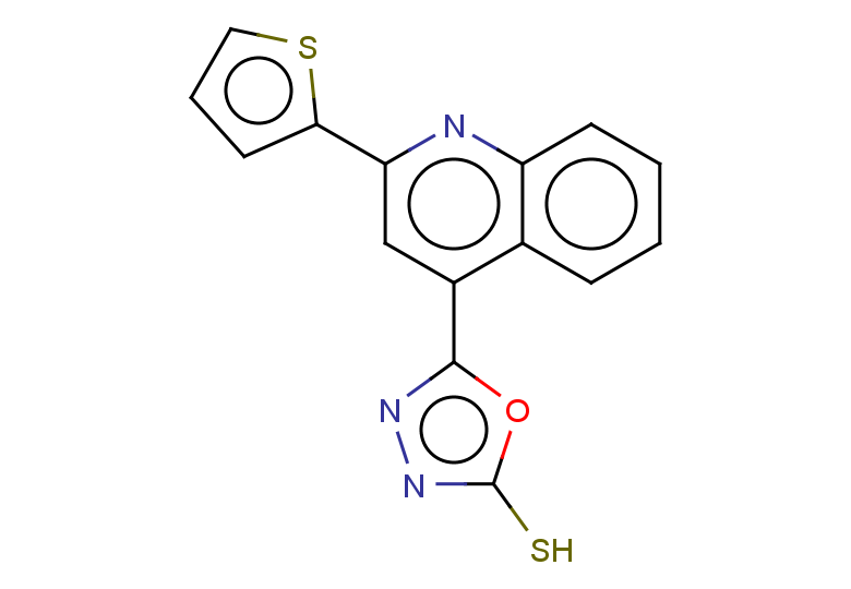 5-[2-(thiophen-2-yl)quinolin-4-yl]-1,3,4-oxadiazole-2-thiol