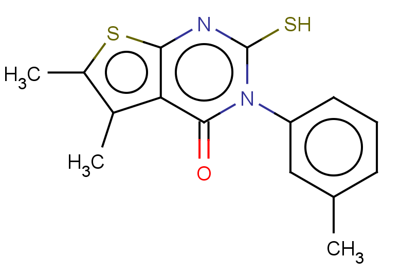 5,6-dimethyl-3-(3-methylphenyl)-2-sulfanyl-3H,4H-thieno[2,3-d]pyrimidin-4-one