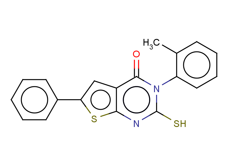 3-(2-methylphenyl)-6-phenyl-2-sulfanyl-3H,4H-thieno[2,3-d]pyrimidin-4-one