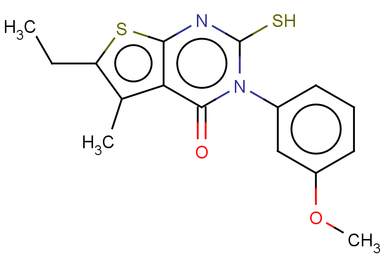 6-ethyl-3-(3-methoxyphenyl)-5-methyl-2-sulfanyl-3H,4H-thieno[2,3-d]pyrimidin-4-one