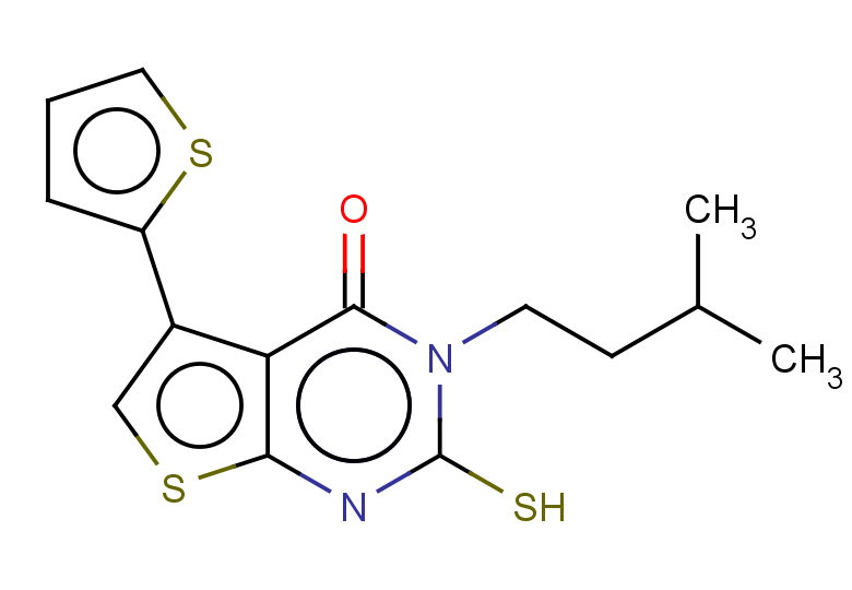 3-(3-methylbutyl)-2-sulfanyl-5-(thiophen-2-yl)-3H,4H-thieno[2,3-d]pyrimidin-4-one