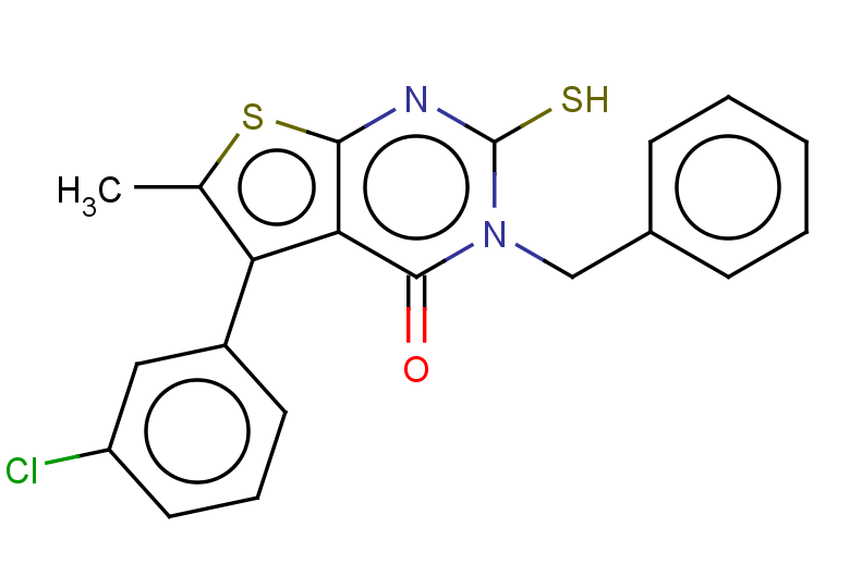 3-benzyl-5-(3-chlorophenyl)-6-methyl-2-sulfanyl-3H,4H-thieno[2,3-d]pyrimidin-4-one