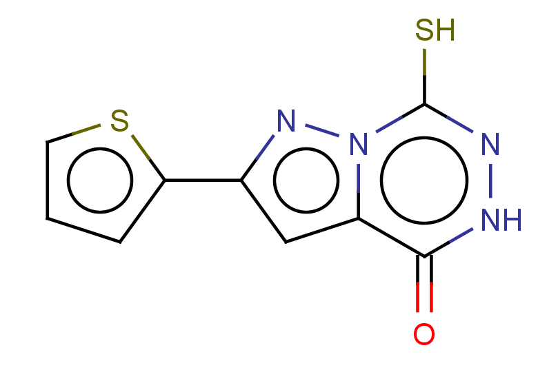 7-sulfanyl-2-(thiophen-2-yl)-4H,5H-pyrazolo[1,5-d][1,2,4]triazin-4-one