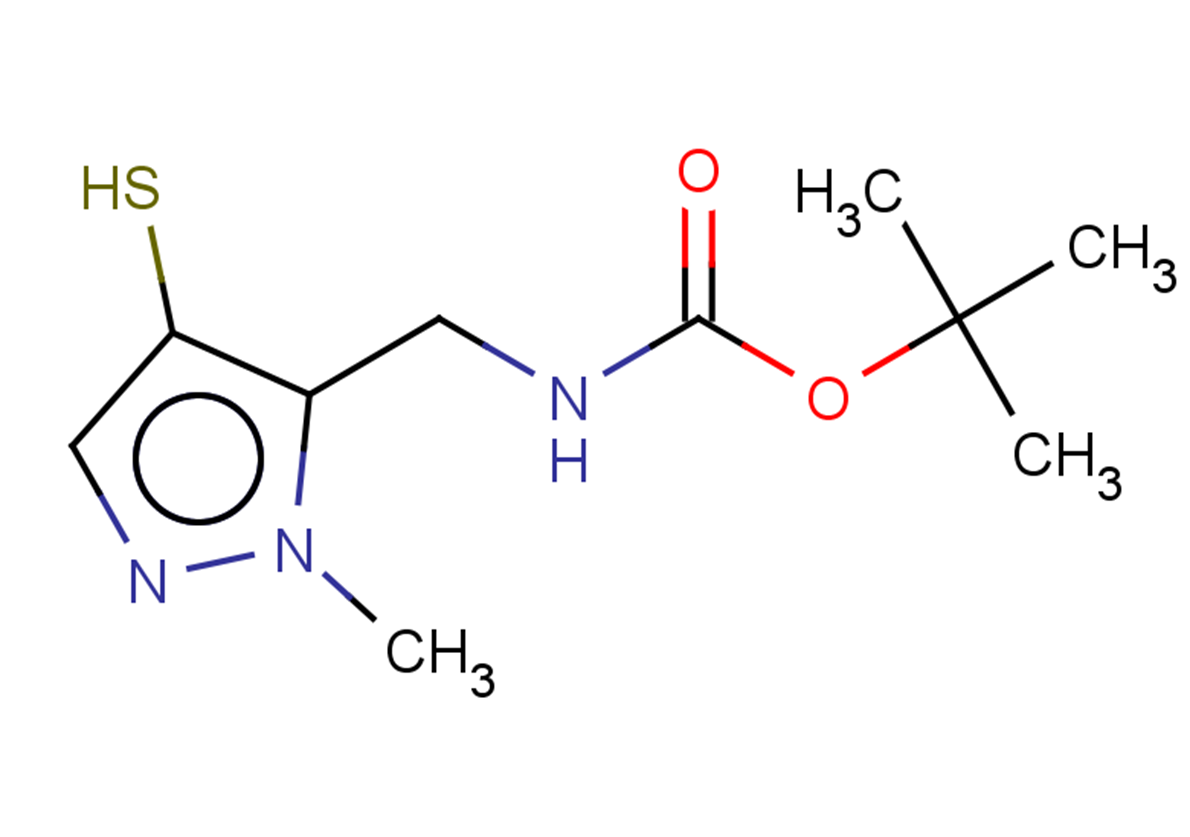 tert-butyl N-[(1-methyl-4-sulfanyl-1H-pyrazol-5-yl)methyl]carbamate