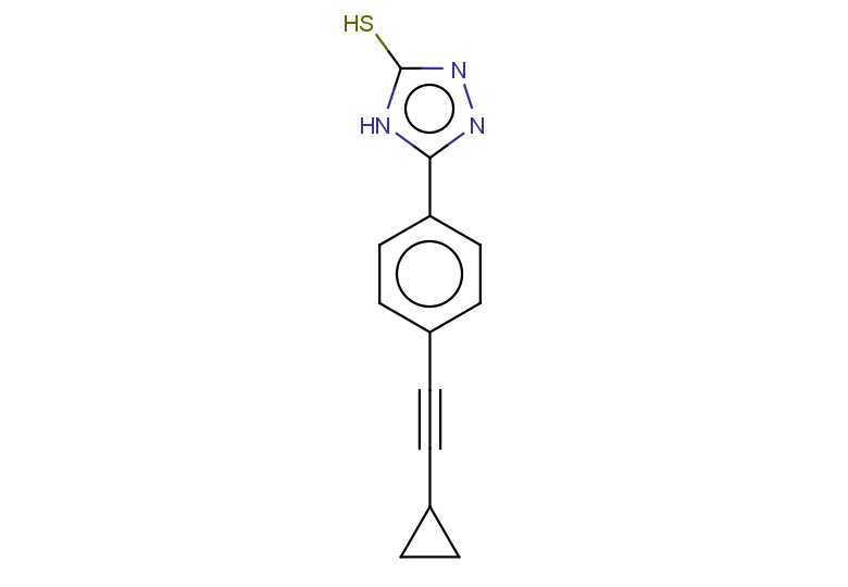 5-[4-(2-cyclopropylethynyl)phenyl]-4H-1,2,4-triazole-3-thiol
