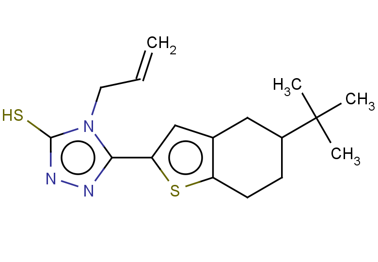 5-(5-tert-butyl-4,5,6,7-tetrahydro-1-benzothiophen-2-yl)-4-(prop-2-en-1-yl)-4H-1,2,4-triazole-3-thiol