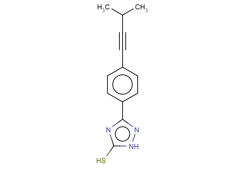 3-[4-(3-methylbut-1-yn-1-yl)phenyl]-1H-1,2,4-triazole-5-thiol