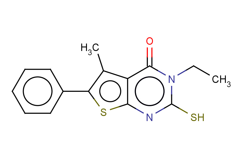 3-ethyl-5-methyl-6-phenyl-2-sulfanyl-3H,4H-thieno[2,3-d]pyrimidin-4-one