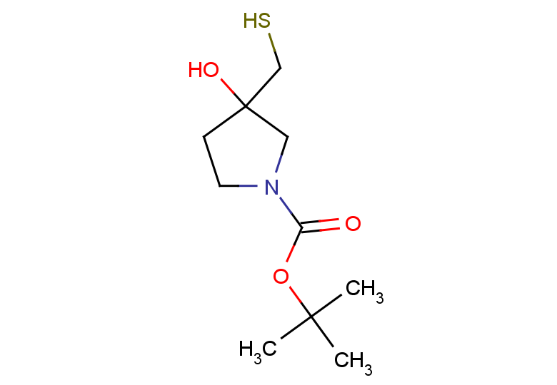 tert-butyl 3-hydroxy-3-(sulfanylmethyl)pyrrolidine-1-carboxylate