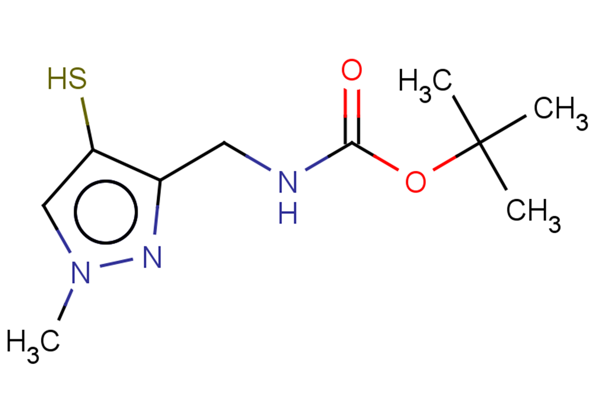 tert-butyl N-[(1-methyl-4-sulfanyl-1H-pyrazol-3-yl)methyl]carbamate