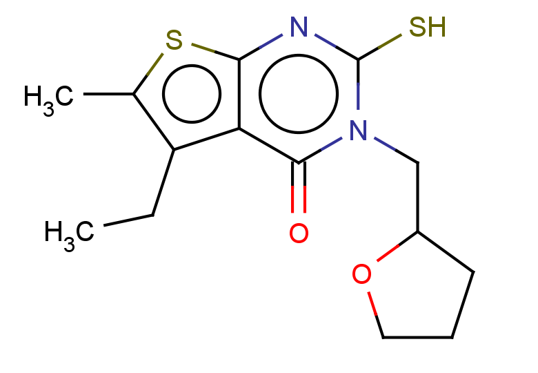5-ethyl-6-methyl-3-(oxolan-2-ylmethyl)-2-sulfanyl-3H,4H-thieno[2,3-d]pyrimidin-4-one