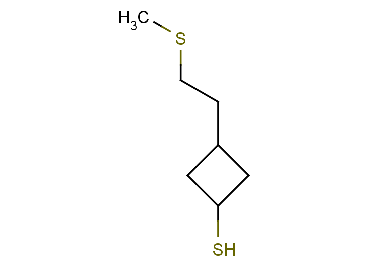 3-[2-(methylsulfanyl)ethyl]cyclobutane-1-thiol