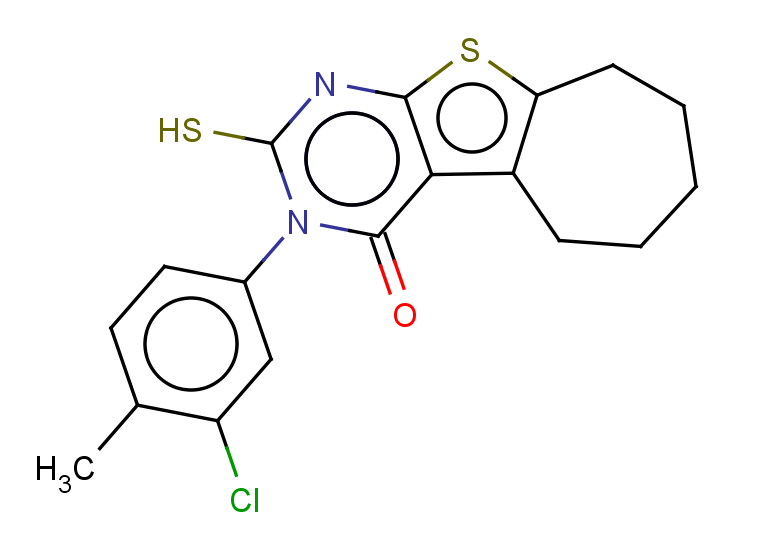 4-(3-chloro-4-methylphenyl)-5-sulfanyl-8-thia-4,6-diazatricyclo[7.5.0.0,2,7]tetradeca-1(9),2(7),5-trien-3-one