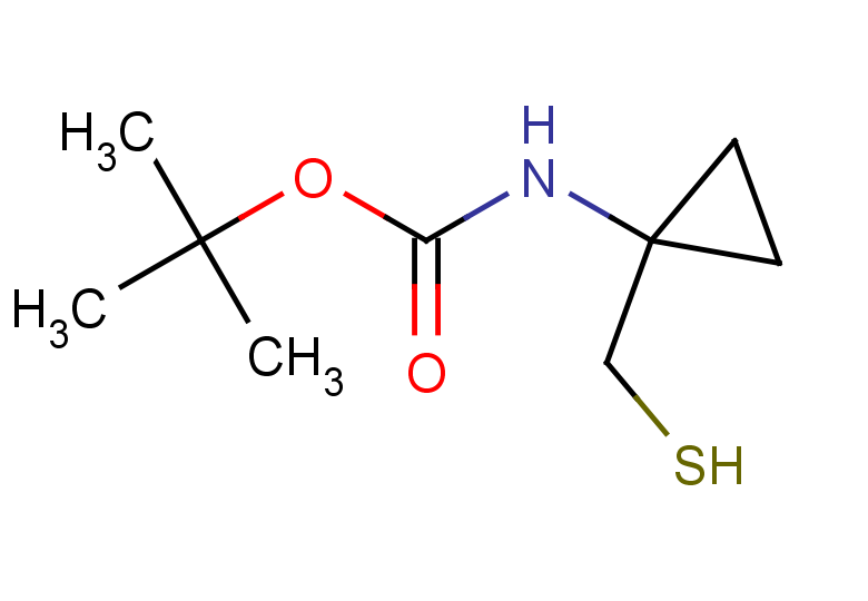 tert-butyl N-[1-(sulfanylmethyl)cyclopropyl]carbamate