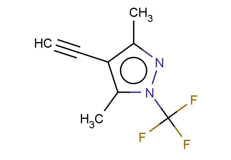 4-ethynyl-3,5-dimethyl-1-(trifluoromethyl)-1H-pyrazole
