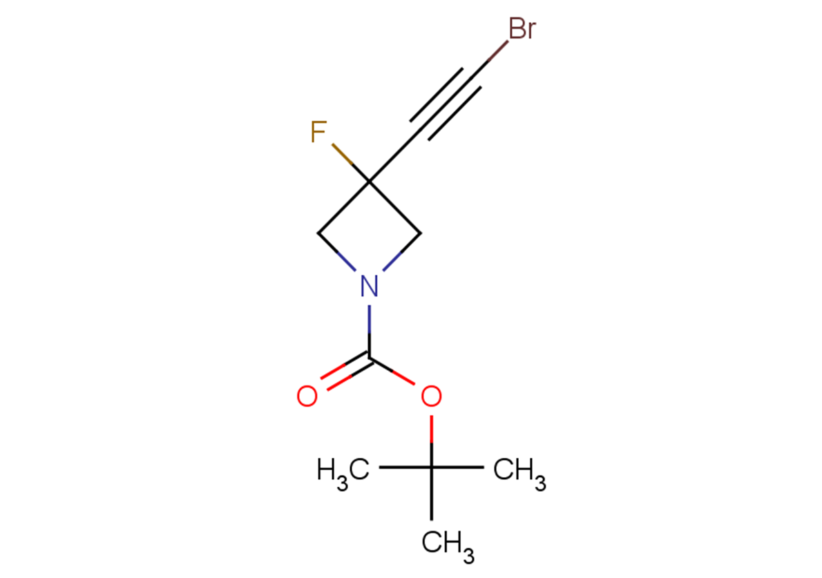 tert-butyl 3-(2-bromoethynyl)-3-fluoroazetidine-1-carboxylate
