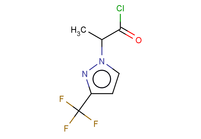 2-[3-(trifluoromethyl)-1H-pyrazol-1-yl]propanoyl chloride