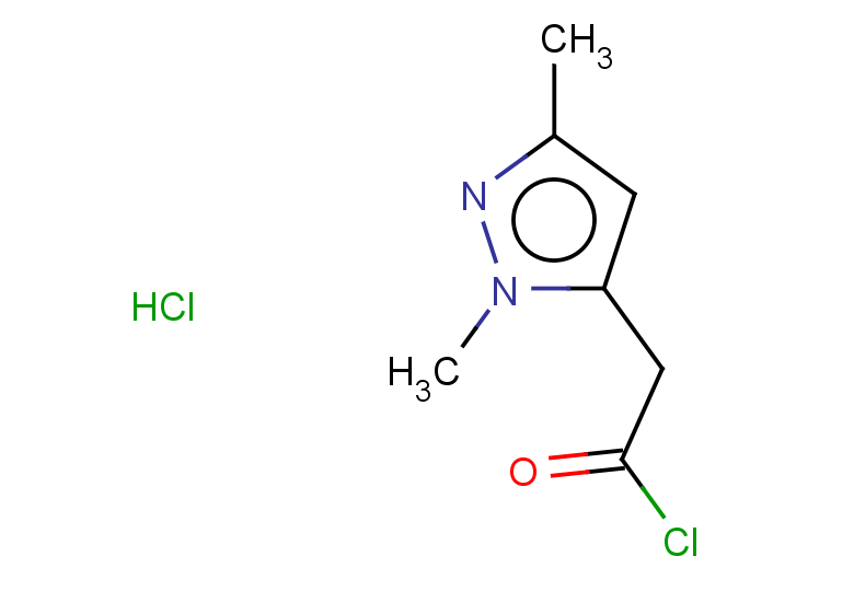 2-(1,3-dimethyl-1H-pyrazol-5-yl)acetyl chloride hydrochloride