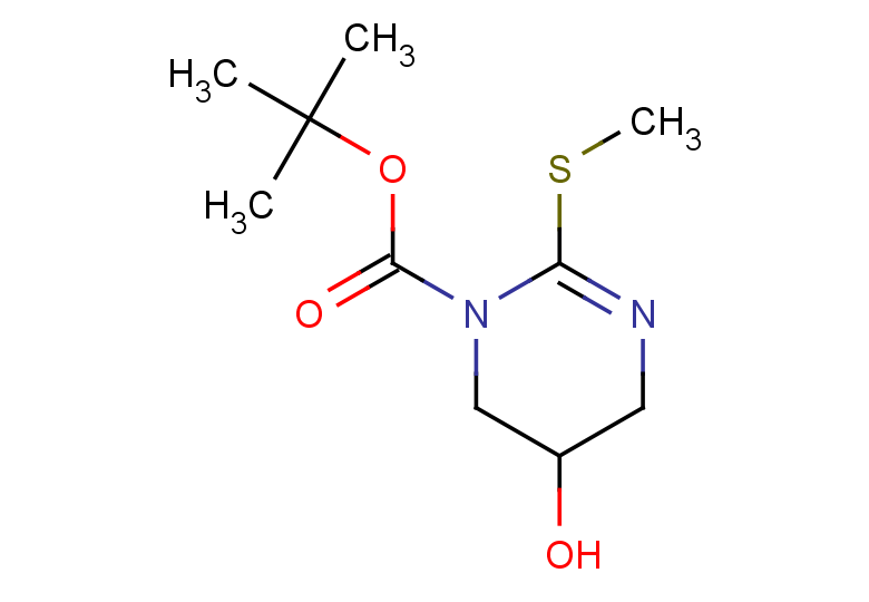 tert-butyl 5-hydroxy-2-(methylsulfanyl)-1,4,5,6-tetrahydropyrimidine-1-carboxylate