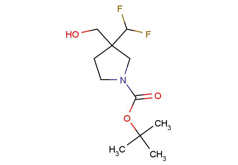 tert-butyl 3-(difluoromethyl)-3-(hydroxymethyl)pyrrolidine-1-carboxylate