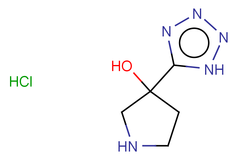 3-(1H-1,2,3,4-tetrazol-5-yl)pyrrolidin-3-ol hydrochloride