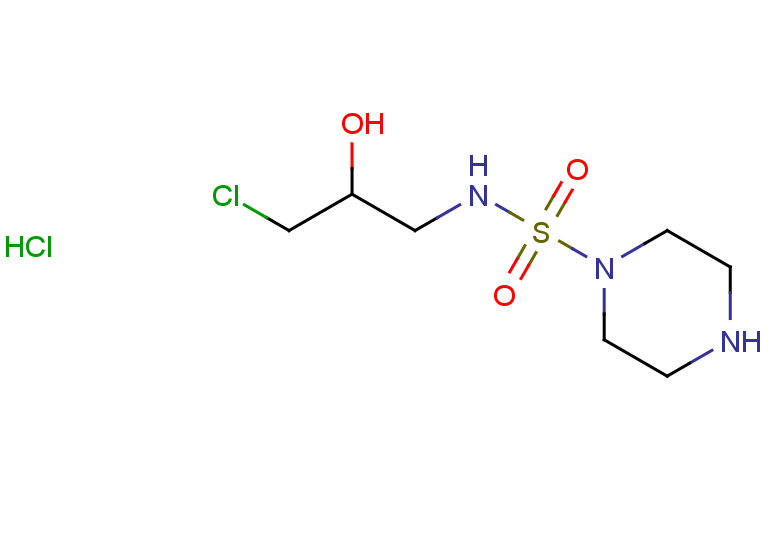 1-chloro-3-[(piperazine-1-sulfonyl)amino]propan-2-ol hydrochloride