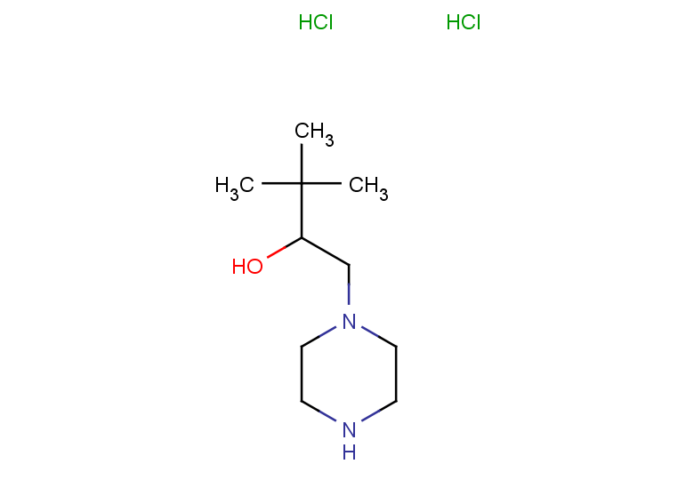 3,3-dimethyl-1-(piperazin-1-yl)butan-2-ol dihydrochloride