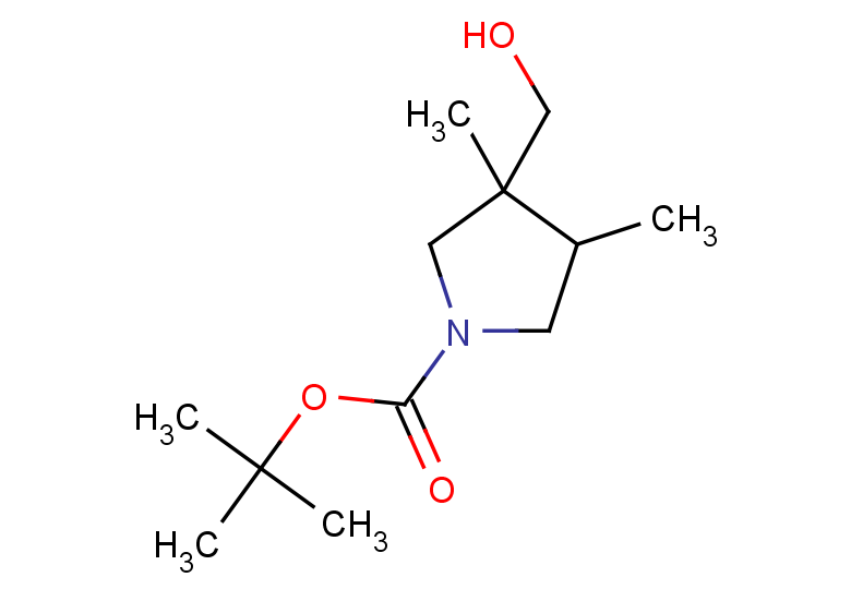 tert-butyl 3-(hydroxymethyl)-3,4-dimethylpyrrolidine-1-carboxylate