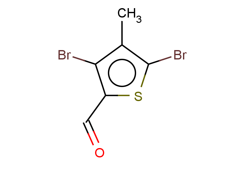 3,5-dibromo-4-methylthiophene-2-carbaldehyde