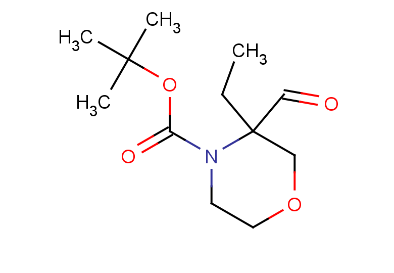 tert-butyl 3-ethyl-3-formylmorpholine-4-carboxylate