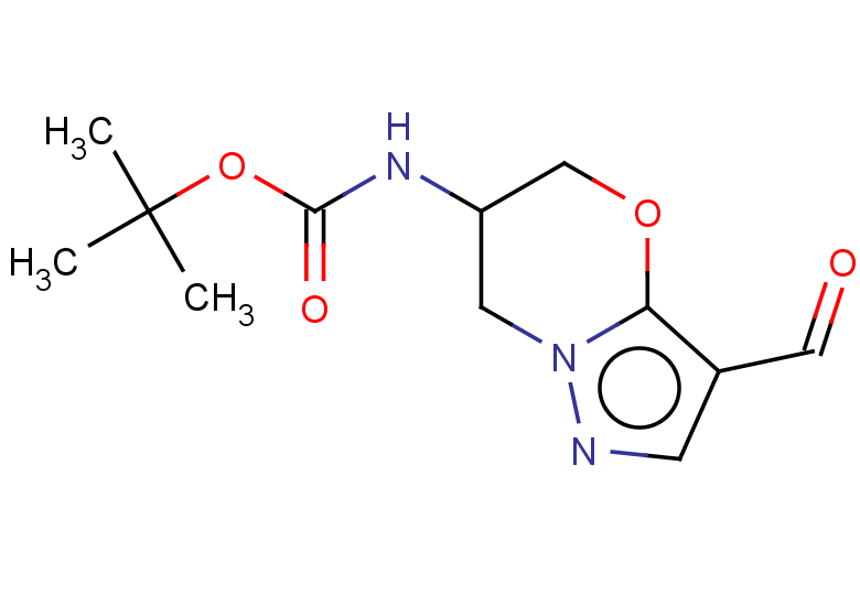 tert-butyl N-{3-formyl-5H,6H,7H-pyrazolo[3,2-b][1,3]oxazin-6-yl}carbamate