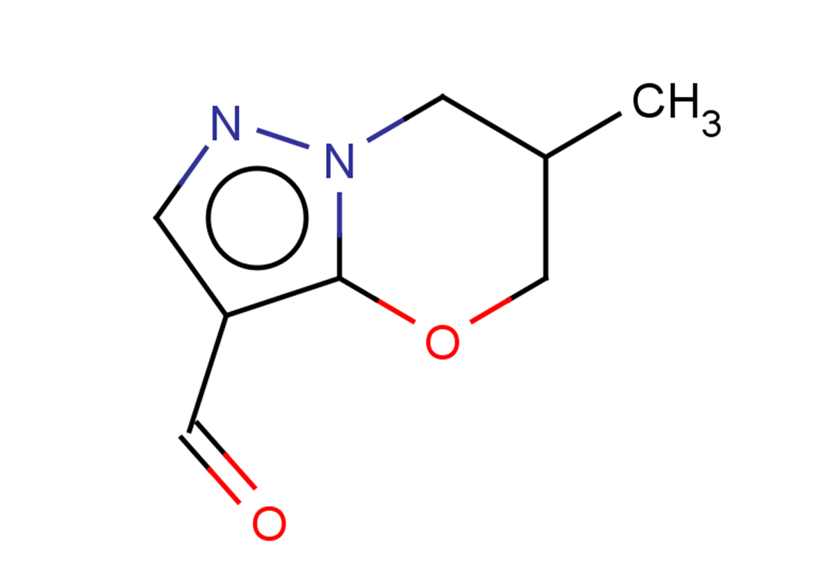 6-methyl-5H,6H,7H-pyrazolo[3,2-b][1,3]oxazine-3-carbaldehyde