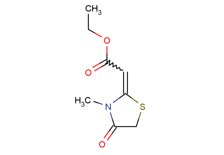 ethyl 2-(3-methyl-4-oxo-1,3-thiazolidin-2-ylidene)acetate