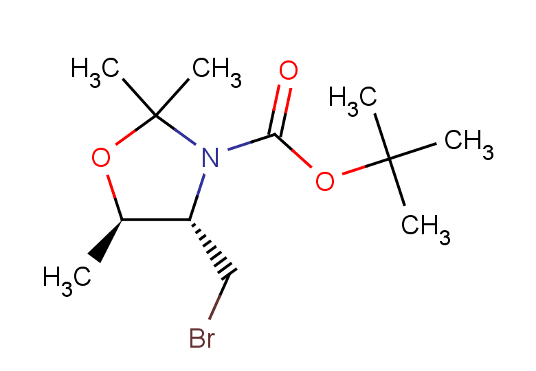 tert-butyl (4S,5R)-4-(bromomethyl)-2,2,5-trimethyl-1,3-oxazolidine-3-carboxylate