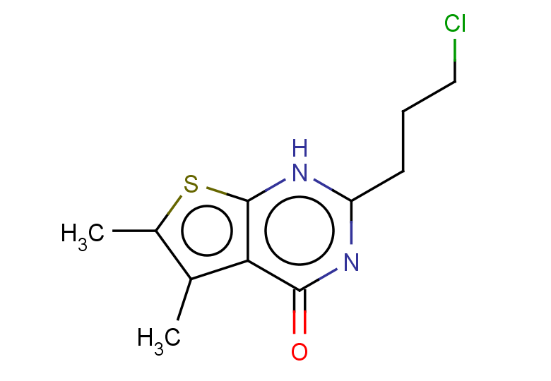 2-(3-chloropropyl)-5,6-dimethyl-1H,4H-thieno[2,3-d]pyrimidin-4-one