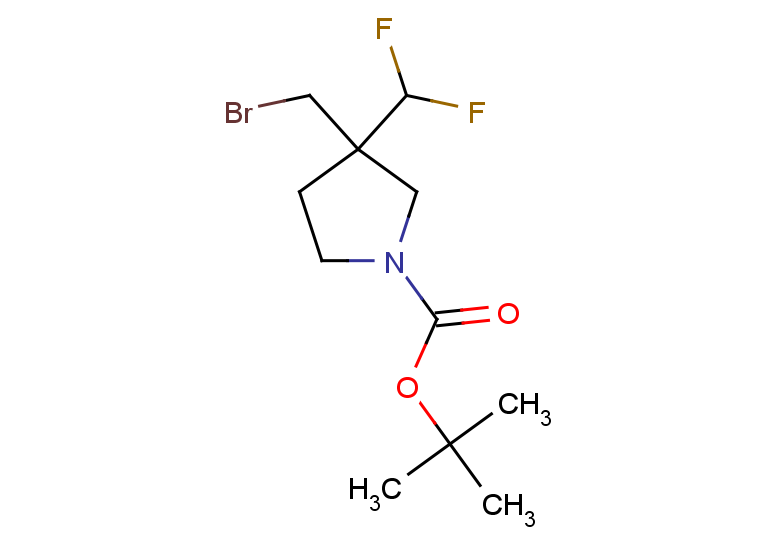 tert-butyl 3-(bromomethyl)-3-(difluoromethyl)pyrrolidine-1-carboxylate