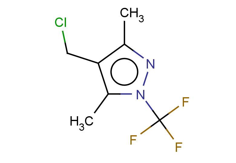 4-(chloromethyl)-3,5-dimethyl-1-(trifluoromethyl)-1H-pyrazole