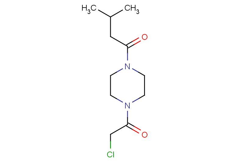 1-[4-(2-chloroacetyl)piperazin-1-yl]-3-methylbutan-1-one