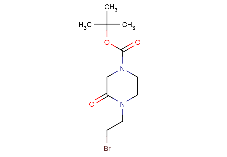 tert-butyl 4-(2-bromoethyl)-3-oxopiperazine-1-carboxylate
